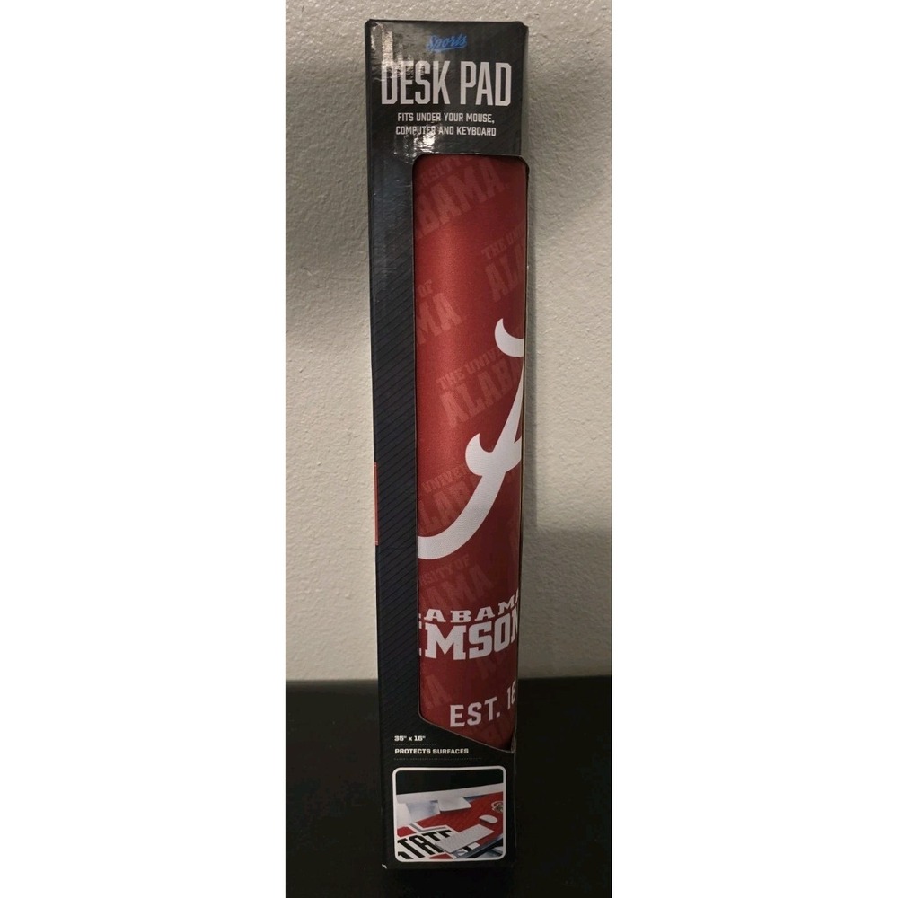 YouTheFan NCAA Alabama Crimson Roll  Tide Logo Series Desk Mouse Pad 35"x16" New